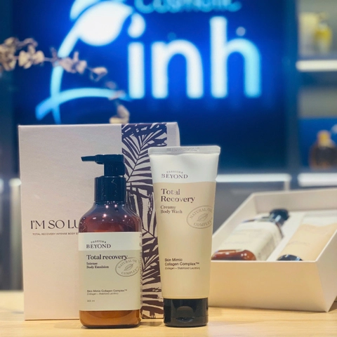 Bộ Sữa Dưỡng Thể Chống Lão Hóa Cho Cơ Thể Beyond Total Recovery Intense Body Emulsion Set
