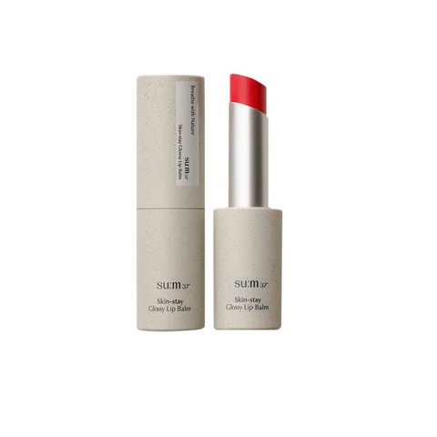 Son Dưỡng Môi Thuần Chay Su:m37 Skin Stay Glossy Lip Balm Coral