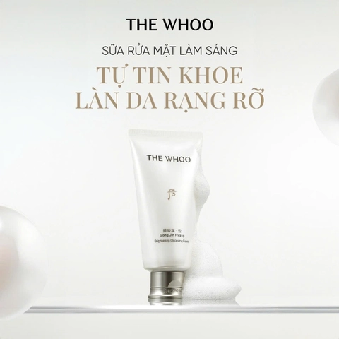 Sữa Rửa Mặt Dưỡng Trắng Whoo Gongjinhyang Seol Brightening Cleansing Foam 180ml