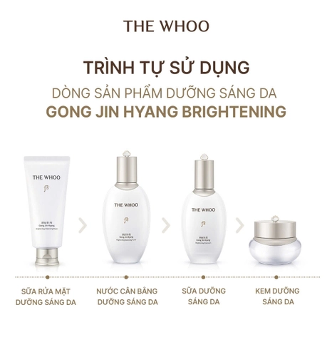 Sữa Rửa Mặt Dưỡng Trắng Whoo Gongjinhyang Seol Brightening Cleansing Foam 180ml