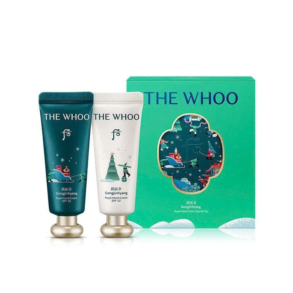 Kem Dưỡng Da Tay Whoo Royal Hand Cream SPF10 set
