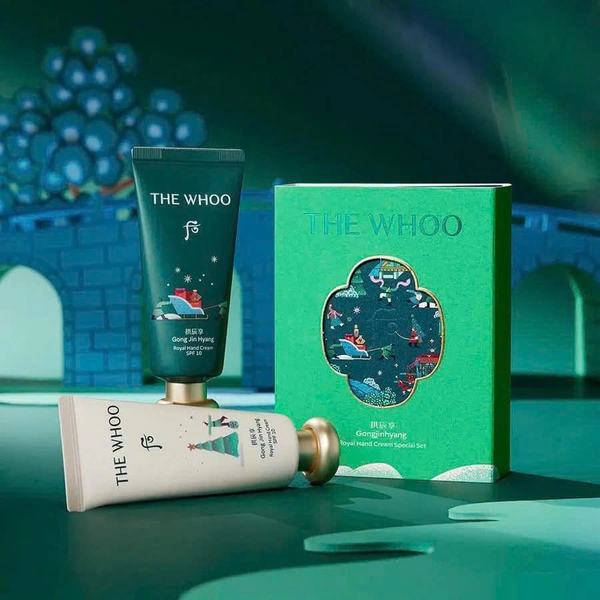 Kem Dưỡng Da Tay Whoo Royal Hand Cream SPF10 set