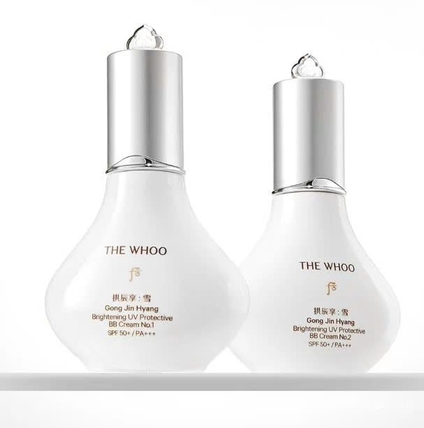 Bộ Kem BB Trang Điểm Chống Nắng The Whoo Gongjinhyang Seol Brightening UV Protective BB Cream 40ml