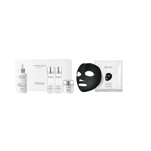 Bộ Tinh Chất Mờ Nám Trắng Da OHUI Extreme White Melatoning Dark Spot Ampoule Essence Special Set Hàng Nội Địa