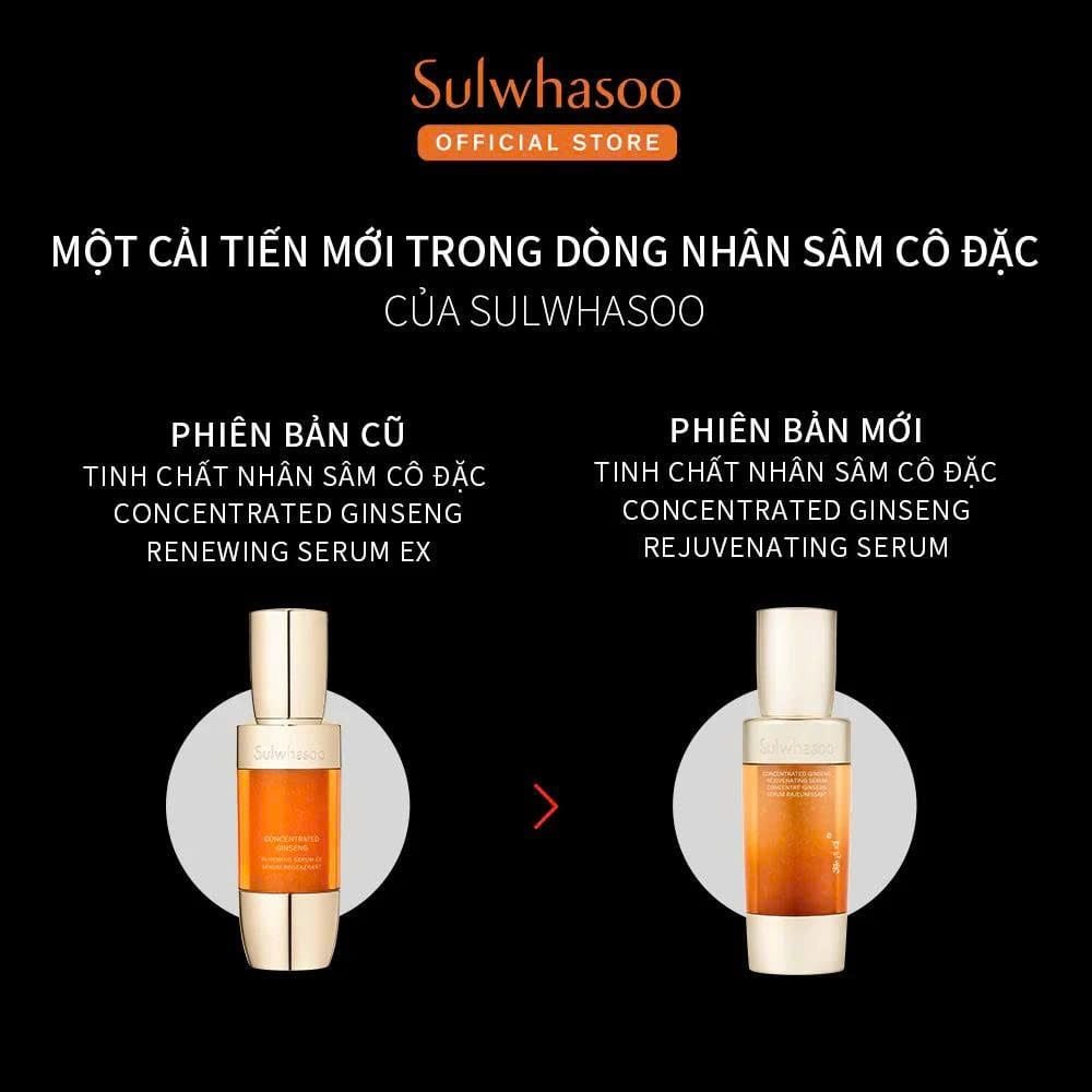 Bộ Tinh Chất Nhân Sâm Cô Đặc Dưỡng Da Săn Chắc Da Sulwhasoo Concentrated Ginseng Rejuvenating Serum