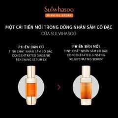 Bộ Tinh Chất Nhân Sâm Cô Đặc Dưỡng Da Săn Chắc Da Sulwhasoo Concentrated Ginseng Rejuvenating Serum
