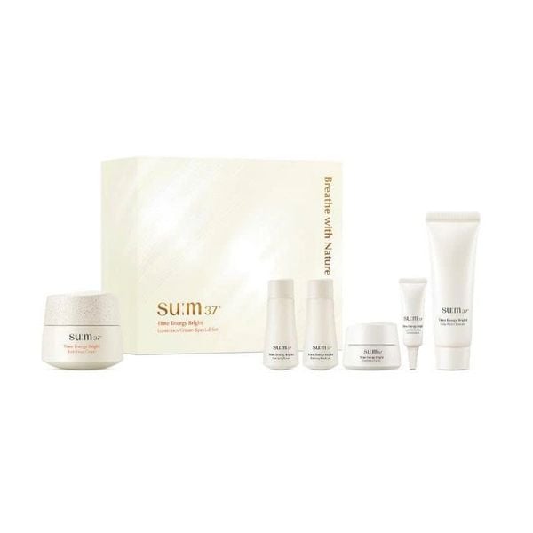 Kem Dưỡng Trắng Cấp Ẩm SUM37 Time Energy Bright Luminous Cream 50ml Special Set