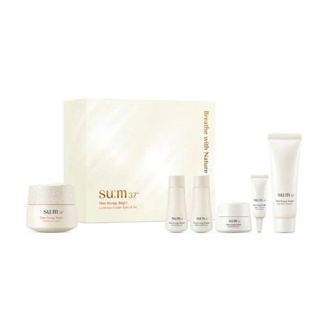 Kem Dưỡng Trắng Cấp Ẩm SUM37 Time Energy Bright Luminous Cream 50ml Special Set