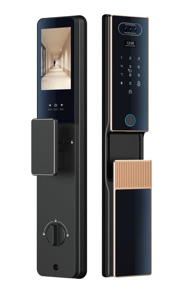 Khóa điện tử Hubert cửa gỗ HB CGI6 Titan EU