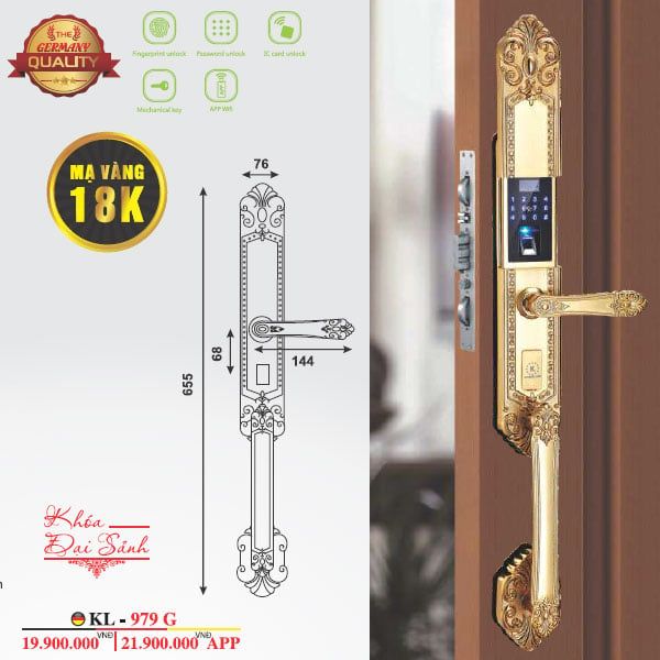 Khóa đại sảnh điện tử Kassler KL 979G