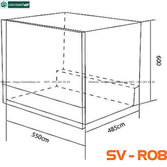 Máy rửa bát nhỏ Sevilla SV - R08S (8-10 Bộ bát đĩa Châu Âu)