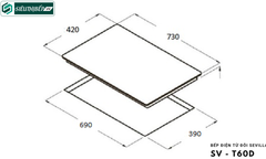 Bếp từ kết hợp điện Sevilla SV - T60D Inverter tiết kiệm điện
