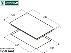 Bếp từ đôi Sevilla SV - M200T Inverter tiết kiệm điện