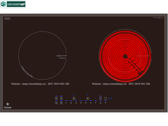 Bếp kết hợp Pramie PRTH - 2101 (Từ kết hợp điện -  Made in Thailand)