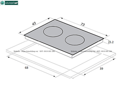 Bếp kết hợp Pramie PRMY - 2105 (Từ kết hợp điện -  Made in Malaysia)