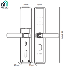 Khóa điện tử Bosch ID 30B EU BLACK / ID 30B EU GRAY / ID 30B AMBER GOLD