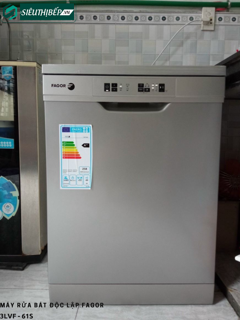 Máy rửa bát Fagor 3LVF - 61S (Độc lập - 12 bộ bát đĩa Châu Âu)