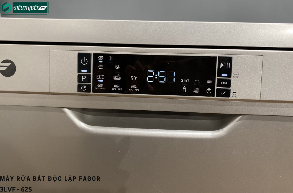 Máy rửa bát Fagor 3LVF - 62S  (Độc lập - 13 bộ bát đĩa Châu Âu)