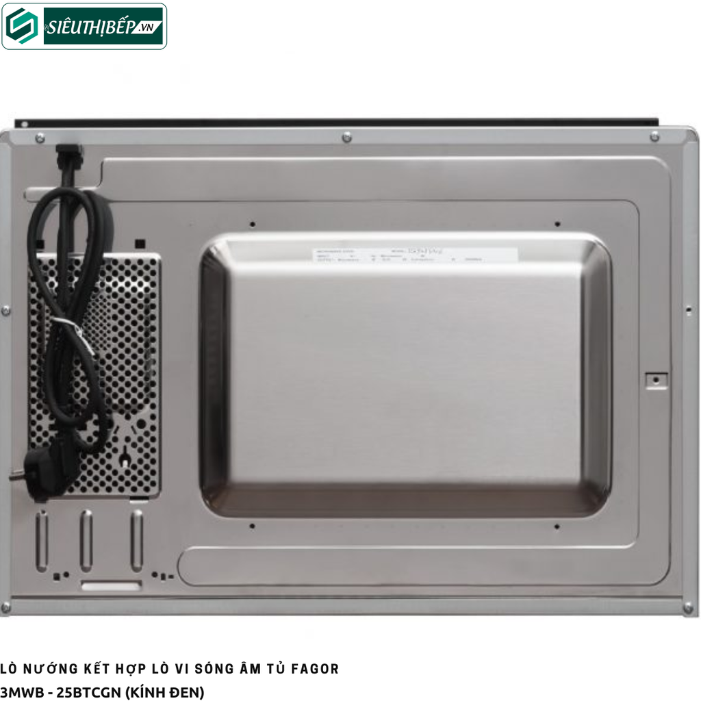 Lò vi sóng Fagor 3MWB - 25BTCGN / 3MWB-25BTCGX (25 Lít - Âm tủ)