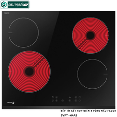 Bếp từ kết hợp điện Fagor 3VFT - 64AS (4 vùng nấu - Made in Poland)