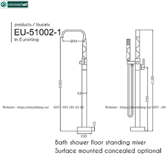 Vòi bồn tắm Euroking EU - 51002-1