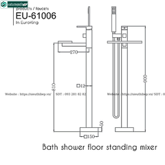 Vòi bồn tắm Euroking EU - 61006