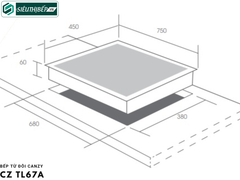 Bếp từ đôi Canzy CZ TL 67A (inverter tiết kiệm điện - Made in Thailand)