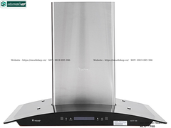 Máy hút mùi Pramie AC17 - 900 / AC17 - 700 (Áp tường, chữ T kính cong - Made in Thailand)