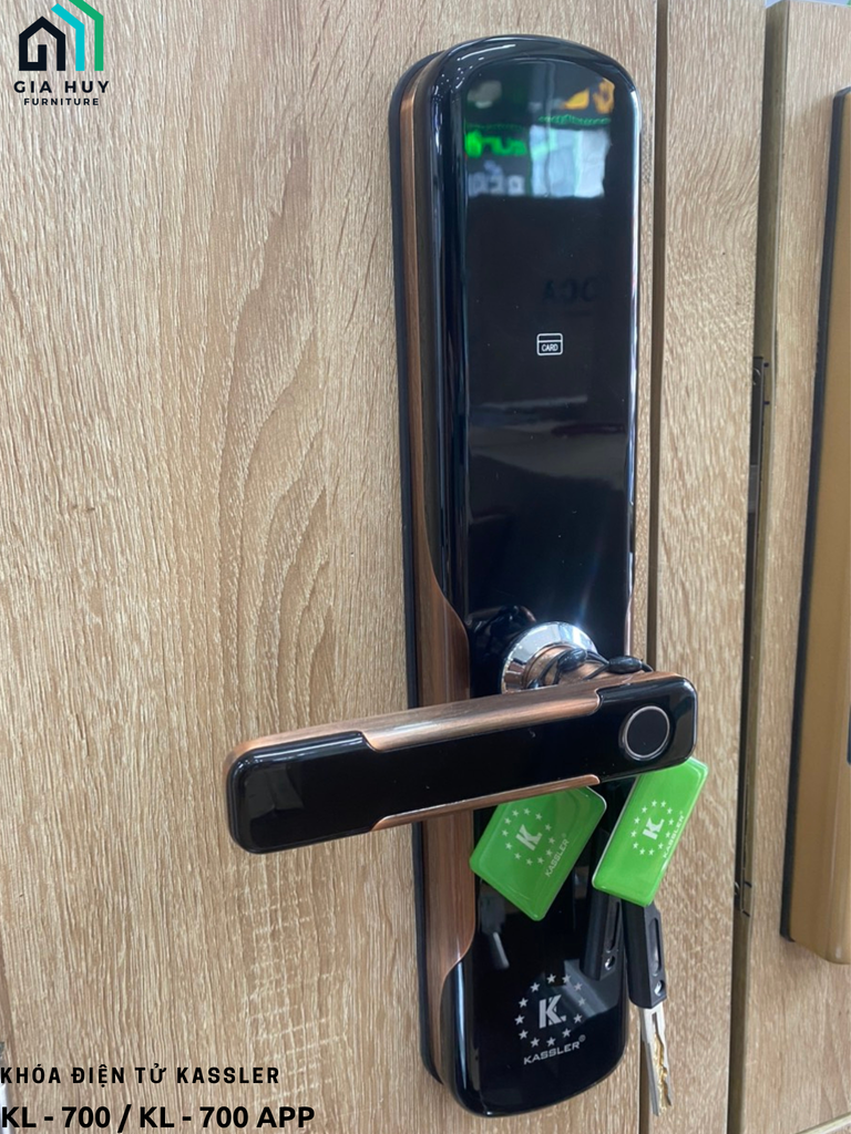 Khóa điện tử Kassler KL - 700 mở khóa bằng APP điện thoại thông minh