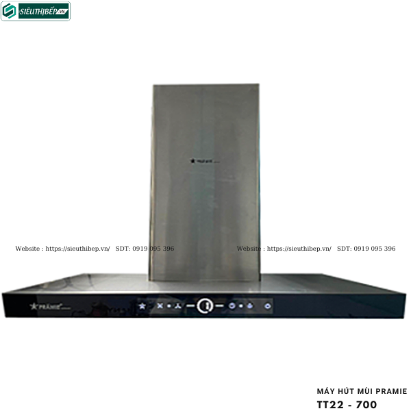 Máy hút mùi Pramie TT22 - 700 (Áp tường, chữ T - Made in Malaysia)