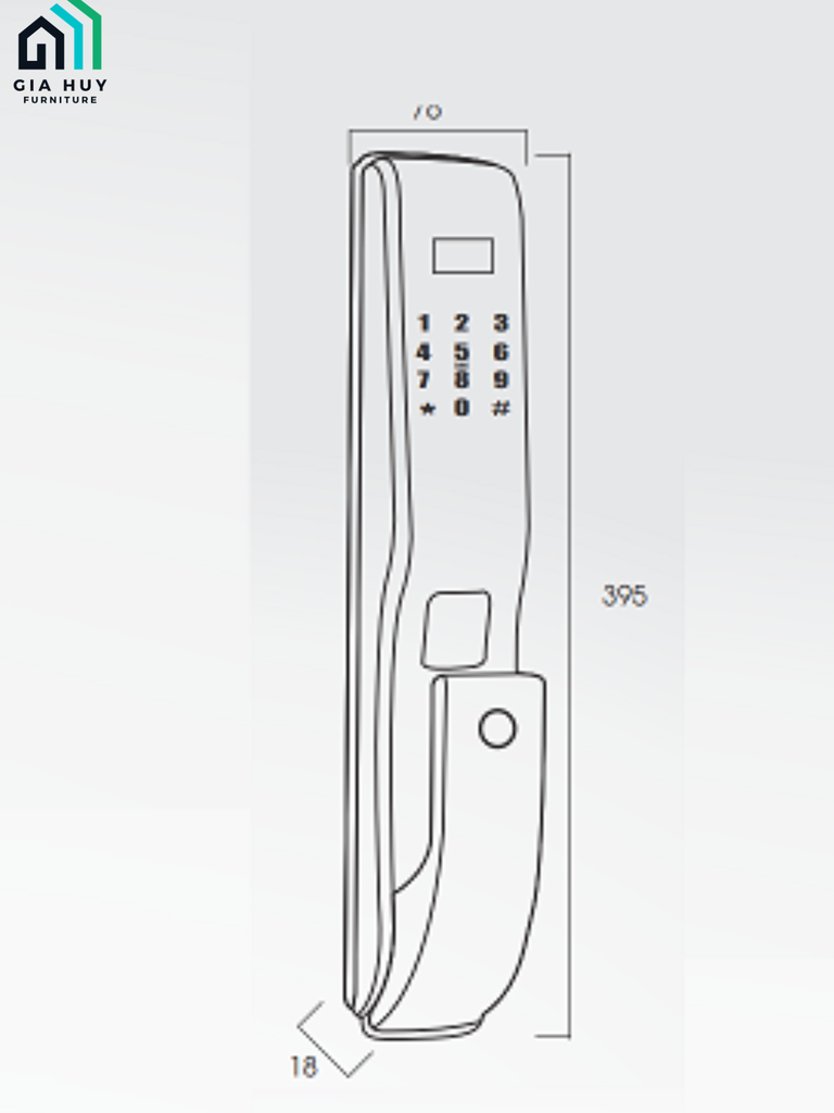 Khóa điện tử Kassler KL - 789 Mở khóa bằng App điện thoại thông minh