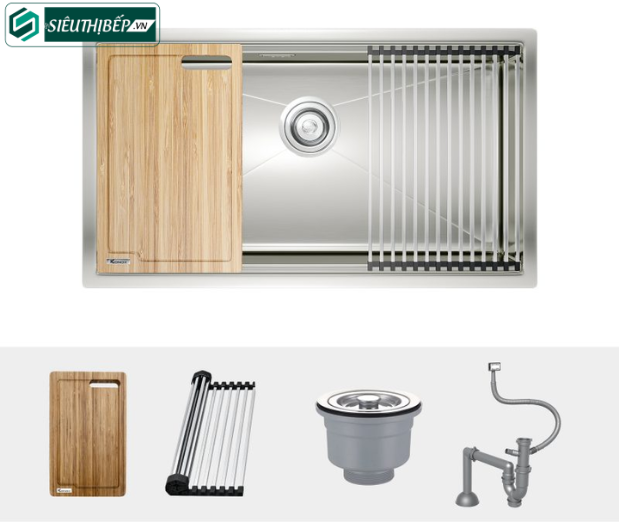 Chậu rửa bát Konox KN 8046SU (Inox 1 hộc)