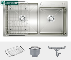 Chậu rửa bát Konox KN 8248DO / KN 7847DO (Inox 2 hộc lắp dương)