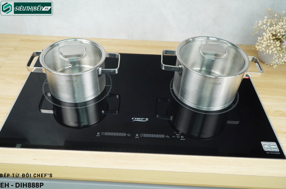 Bếp từ đôi Chef's EH - DIH888P / EH - DIH888 Công nghệ Inverter tiết kiệm điện (Made in Germany)