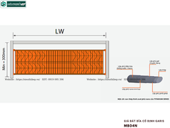 Giá bát đĩa cố định Garis MB04N (Nan quả trám (oval), thép cao cấp, bề mặt phủ nano 5 lớp, 2 tầng)