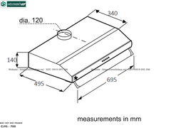Máy hút mùi Pramie CL9B - 700 / CL9S - 700 (Cổ điển - Made in Thailand)