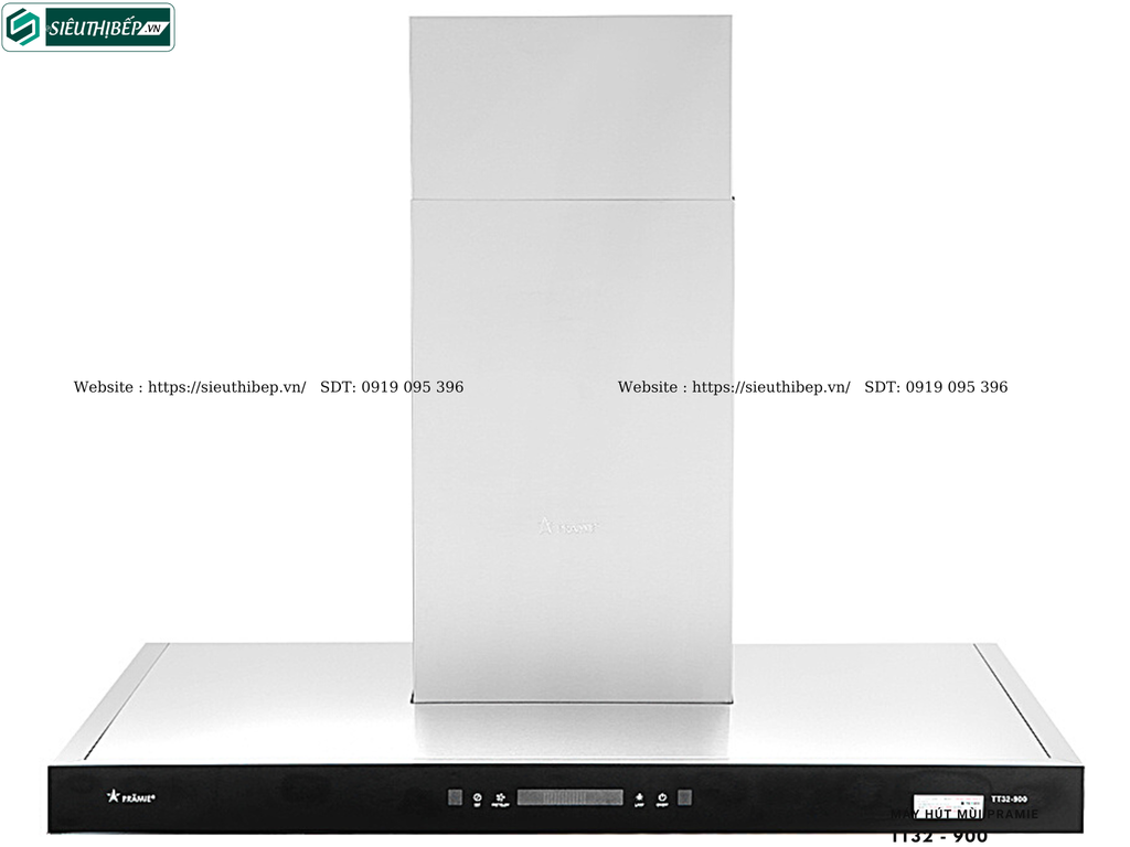 Máy hút mùi Pramie TT32 - 900 / TT32 - 700 (Áp tường, chữ T - Made in Thailand)