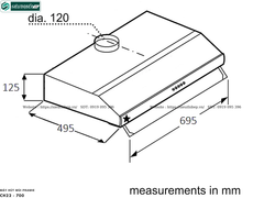 Máy hút mùi Pramie CH22 - 700 (Cổ điển - Made in Malaysia)