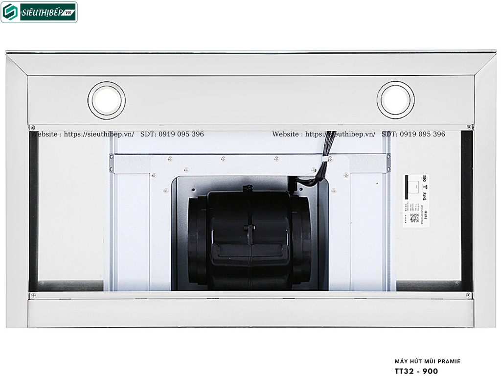 Máy hút mùi Pramie TT32 - 900 / TT32 - 700 (Áp tường, chữ T - Made in Thailand)