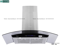 Máy hút mùi Pramie AC17 - 900 / AC17 - 700 (Áp tường, chữ T kính cong - Made in Thailand)