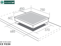Bếp từ đôi Canzy CZ 922H Inverter tiết kiệm điện