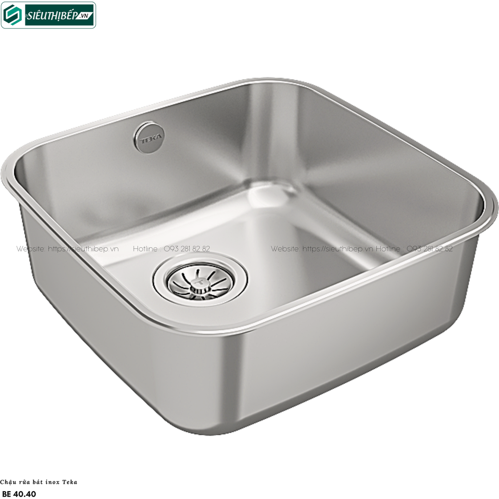 Chậu rửa bát Teka BE 40.40 (Inox 1 hộc rửa - Made in Spain)