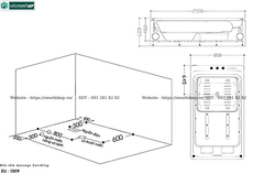 Bồn tắm massage Euroking EU – 1309 (Kết cấu song đôi, 8 mắt massage, 8 mắt sục khí)