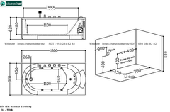 Bồn tắm massage Euroking EU – 301B (Công nghệ Châu Âu)