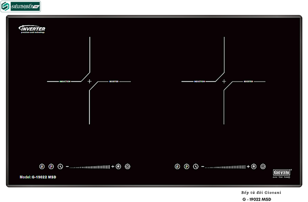 Bếp từ đôi Giovani G - 19022 MSD (Made in Malaysia)
