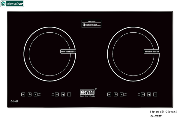 Bếp từ đôi Giovani G - 282T