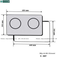 Bếp từ đôi Giovani G - 282T