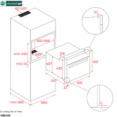 Lò kết hợp Teka HLC 847 SC (45 Lít - Hấp kết hợp nướng)