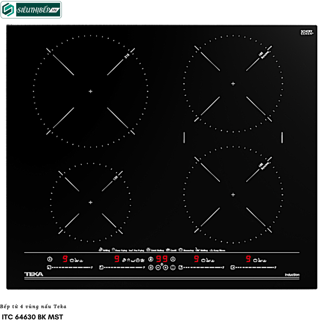 Bếp từ Teka ITC 64630 BK MST (4 vùng nấu - Made in Turkey)