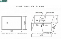 Bồn tắm massage Govern JS - 903 (Bồn tắm massage, sục khí, đèn led)